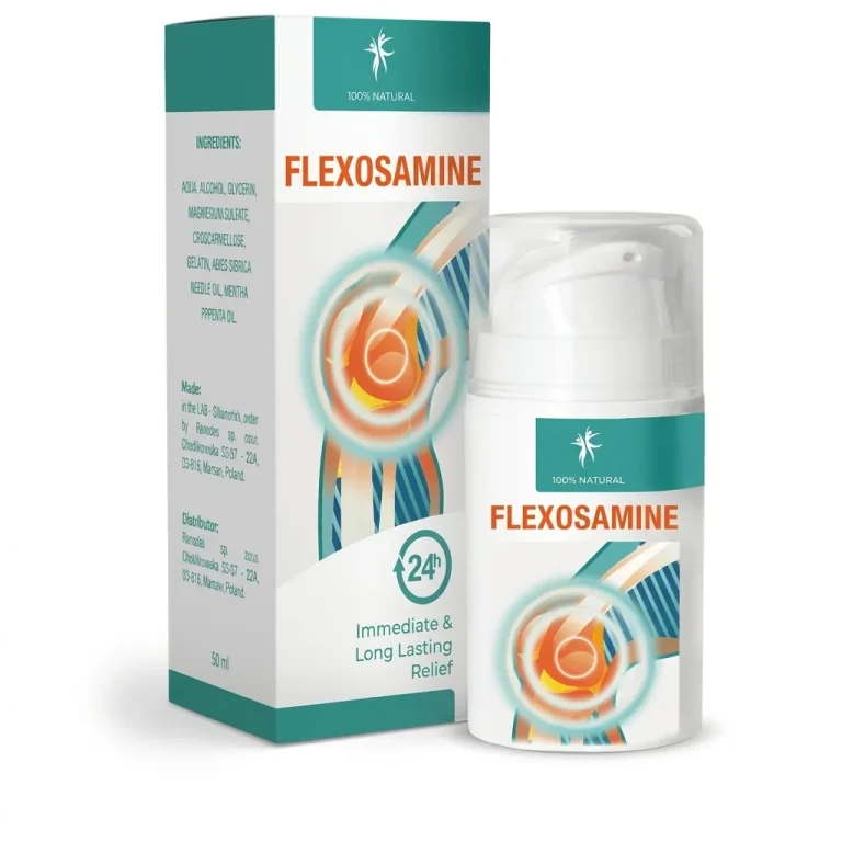 Flexosamine Pro Creme bei der Anwendung auf der Haut rund um die Gelenke