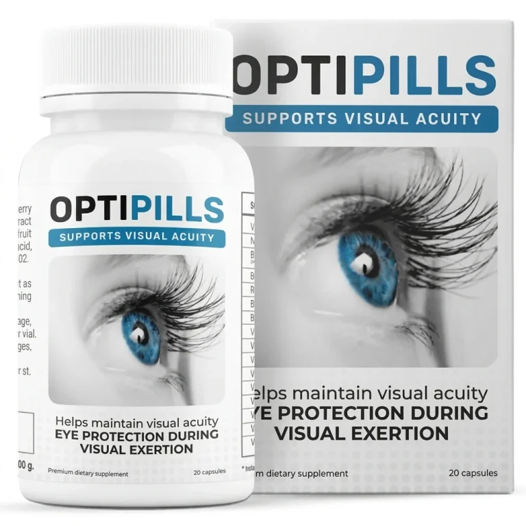 OptiPills Kapseln Flasche mit Startkurs für beanspruchte Augen